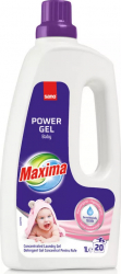 Detergent Gel Concentrat pentru Rufe Sano Maxima Baby 1 L Parfum Floral 