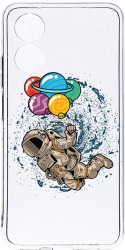 Husa Bestcase comp cu Realme 10 Pro Happy Astronaut 2MM Soft Silicon prot cam T 773 