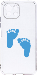 Husa Bestcase comp cu Xiaomi Mi 11 Lite Boy Feet Print 2MM Soft Silicon prot cam T 960 