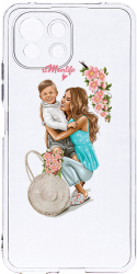 Husa Bestcase comp cu Xiaomi Mi 11 Lite Mom Life With a Boy 2MM Soft Silicon prot cam T 559 