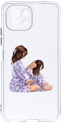 Husa Bestcase comp cu Xiaomi Mi 11 Lite Princesses Gril Mom 2MM Soft Silicon prot cam T 553 