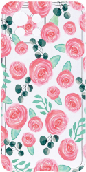 Husa Bestcase comp cu Xiaomi Mi 11 Lite Rose Pattern 2MM Soft Silicon prot cam T 640 