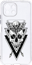 Husa Bestcase comp cu Xiaomi Mi 11 Lite Skull 2MM Soft Silicon prot cam T 191 