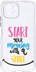 Husa Bestcase comp cu Xiaomi Mi 11 Lite Smile At Morning 2MM Soft Silicon prot cam T 47 