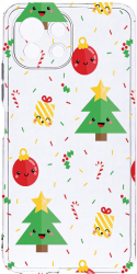 Husa Bestcase comp cu Xiaomi Mi 11 Lite Xmas Tree 2MM Soft Silicon prot cam T 309 
