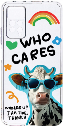 Husa Bestcase comp cu Xiaomi Redmi Note 11 Pro Cool Cow - Who Cares 2MM Soft Silicon prot cam T 975 