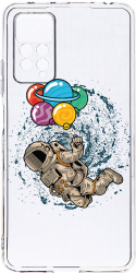 Husa Bestcase comp cu Xiaomi Redmi Note 11 Pro Happy Astronaut 2MM Soft Silicon prot cam T 773 