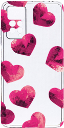 Husa Bestcase comp cu Xiaomi Redmi Note 11 Pro Heart Pattern 2MM Soft Silicon prot cam T 987 