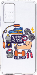 Husa Bestcase comp cu Xiaomi Redmi Note 11 Pro No Pain No Gain 2MM Soft Silicon prot cam T 783 