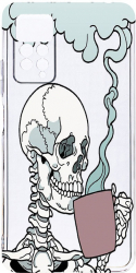 Husa Bestcase comp cu Xiaomi Redmi Note 11 Pro Skull 2MM Soft Silicon prot cam T 252 