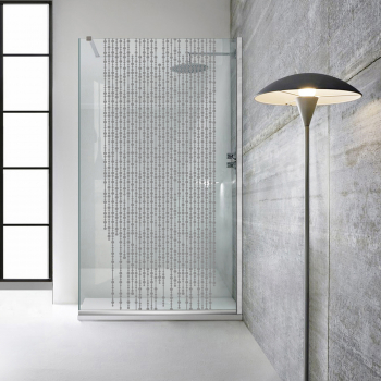 Paravan dus walk-in Aqua Roy and reg INOX Rain incolor sticla 8 mm clara securizata anticalcar 140x195 cm 