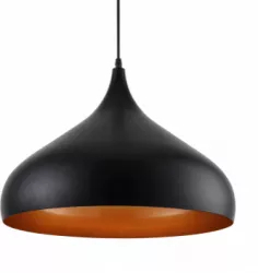 Pendul Minimalist Negru+Orange 1xE27 60W 