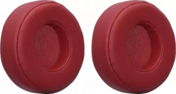 Set 2 bureti PadForce pentru casti Beats Pro Over-Ear - Rosu Piele ecologica 