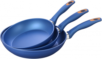Set tigai antiaderente Zass Gourmet ZG-ZCS 06 aluminiu turnat sub presiune Albastru 
