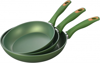 Set tigai antiaderente Zass Gourmet ZG-ZCS 06 aluminiu turnat sub presiune Verde 