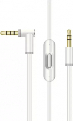 Cablu audio PadForce de 1.50m cu microfon RemoteTalk incorporat pentru casti Beats Jack 3.5mm - Alb 
