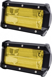 Set 2 x proiectoare auto 72W/proiector LED 3000K 
