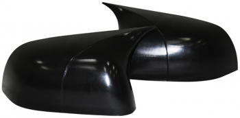 Set Capace Oglinzi Tip Batman Compatibile cu Dacia Duster 2010-2017 Culoare Negru Lucios 