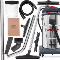 Aspirator de praf si lichide model WINDY 378 IR LAVOR 3 motoare putere 3600W recipient colectare din INOX volum 78L 
