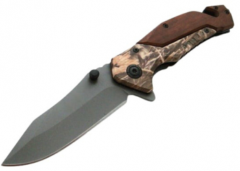 Briceag de vanatoare IdeallStore R Super Adventure otel inoxidabil 20 cm maro 