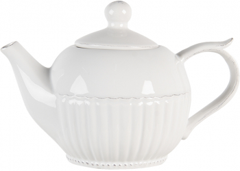 Ceainic ceramica alba 21x13x14 cm 750 ml 