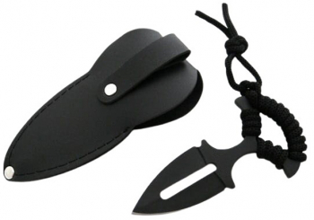 Cutit tactic IdeallStore® Spear Comando 13 cm negru teaca inclusa 