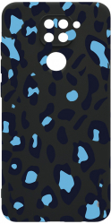 Husa BestCase Compatibila Cu Xiaomi Redmi Note 9 Blue Leopard Pattern 0.8MM Slim cam prot Negru c-B 1032 