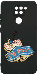 Husa BestCase Compatibila Cu Xiaomi Redmi Note 9 Im Busy 0.8MM Slim cam prot Negru c-B 1016 