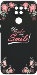 Husa BestCase Compatibila Cu Xiaomi Redmi Note 9 Make Me Smile 0.8MM Slim cam prot Negru c-B 4 