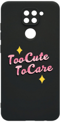 Husa BestCase Compatibila Cu Xiaomi Redmi Note 9 Too Cute 0.8MM Slim cam prot Negru c-B 488 