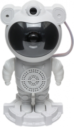 Proiector Laser Astronaut cu Joc de Lumini Aurora Boreala si Stele Boxa Sunete Albe Functie Bluetooth Reglare 360 Timer Setare Luminoz