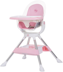 Scaun de masa cu sezut rotativ Chipolino Vision rose water 