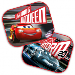 Parasolar auto cu ventuze Disney Cars 44x35cm set 2buc 