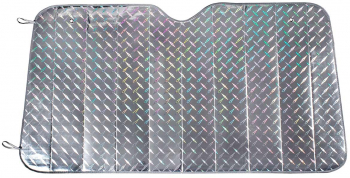 Parasolar auto rigid 130 x 60 cm design holografic 