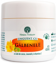 Unguent cu Galbenele cocos lavanda Vitamina E 40 ml Herbal Therapy 