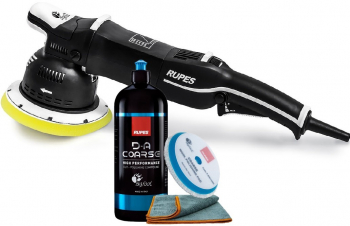 Set masina polish RUPES BigFoot MILLE LK900E cu pasta Rupes Da Coarse 250ml si burete lana 150mm PP-11402.PB 