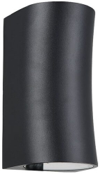 Aplica de exterior Safari GU10 max 2x50W Negru Aluminiu 105x201x203 mm 