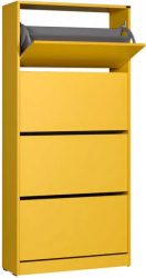 Pantofar Adore 4 compartimente capacitate 24 perechi incaltaminte Galben 73x157x26 cm 