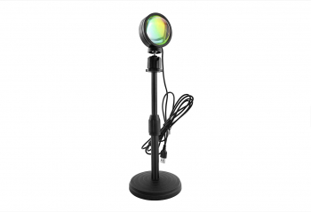 Lampa de Veghe cu proiector led Sunset Light RGB Reglabila pe inaltime Rotatie 360 grade cu telecomanda alimentare USB 
