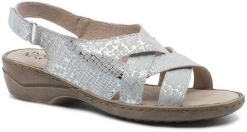 Sandale dame piele Comfort argintiu 36 
