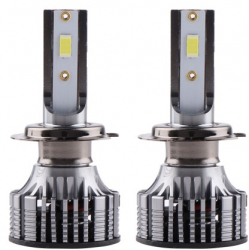 Set 2 LED-Uri Auto Techstar and reg V8 H7 120W 12-24V 15000 Lumeni 6000K Unghi Fascicul 360 and deg CSP 3570 Canbu 