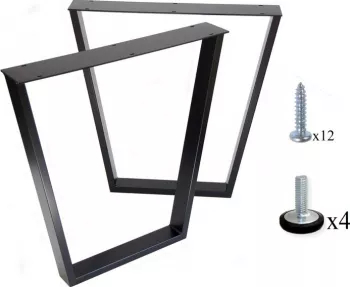 Set 2 bucati Picioare masa metal model Trapez 