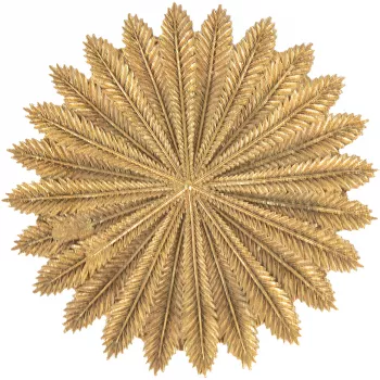 Tava decorativa polirasina aurie 20x2 cm 