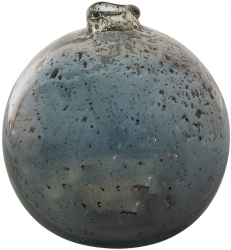 Vaza flori sticla gri 13x13 cm 