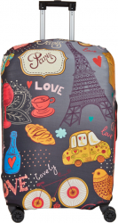 Husa troler Mondo Way model Paris elastica cu inchidere fermoar Lycra marimea L 