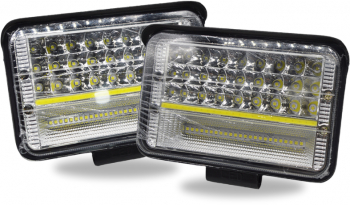 Set 2 x proiectoare auto LED 210W/set 6000K 56LED 