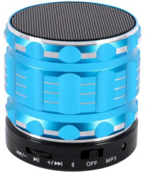 Boxa Portabila Bluetooth iUni DF12 Slot Card Metal Blue 