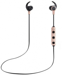 Casti Sport Wireless Bluetooth iUni CB41 Handsfree Microfon Control Volum Magnet Gold 