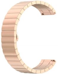 Curea metalica Smartwatch Samsung Galaxy Watch 4 Watch 4 Classic Gear S2 iUni 20 mm Otel Inoxidabil Rose Gold Link Bracelet 