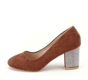 Pantofi maro inchis eleganti Brenda 04 